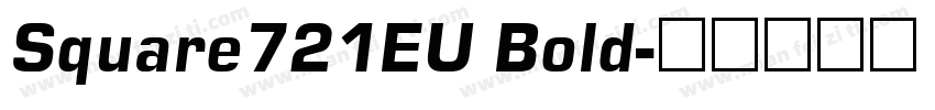 Square721EU Bold字体转换